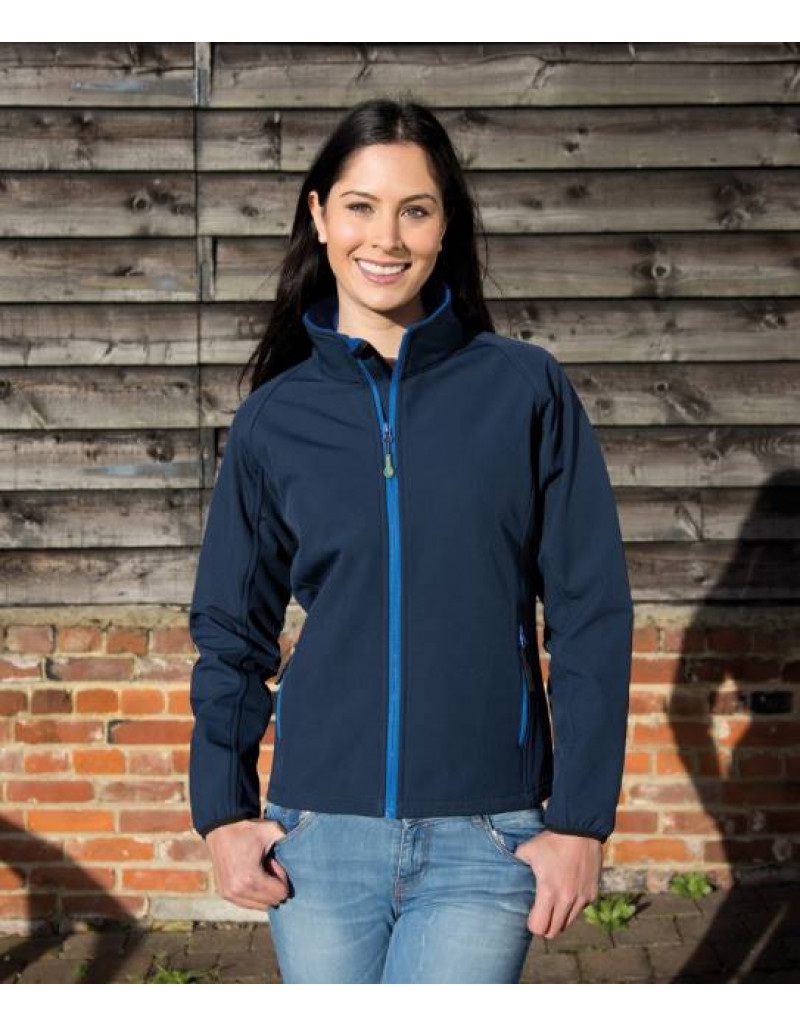 Jachetă softshell cu 2 straturi pentru femei, imprimabilă